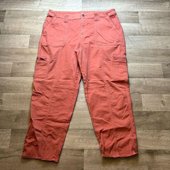 Chico’s Orange Pants. Size 3R or 18. Stretchy! These pants are so comfortable! - Picture 1 of 11